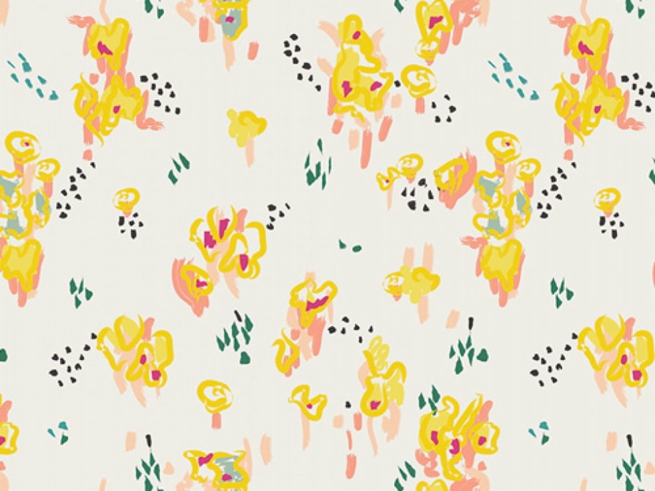 Art Gallery Fabrics Rapture 100% Cotton Poplin Fabric Lemon