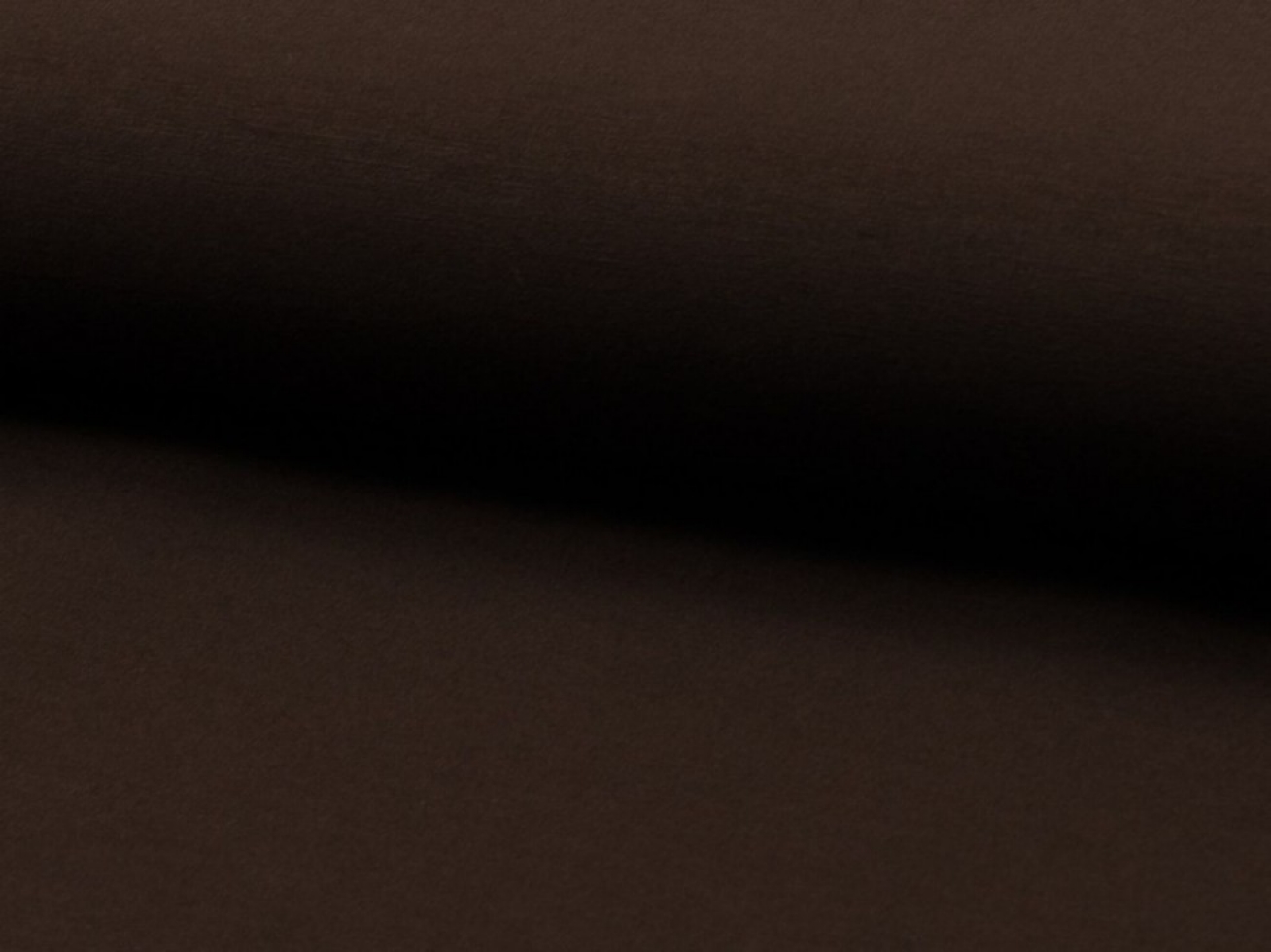 Stretch Woven Viscose Bengaline Fabric Dark Brown