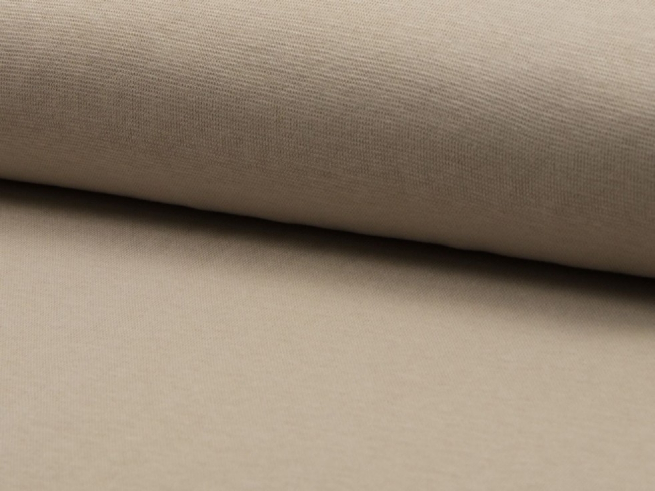 Tubular Ribbing Stretch Knit Fabric Sand