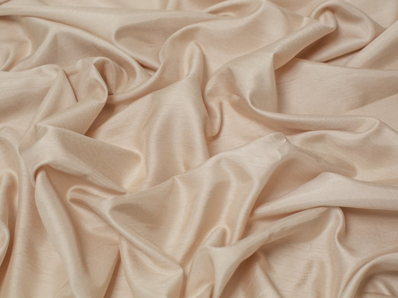 Minerva Core Range Satin Back Dupion Fabric Coffee