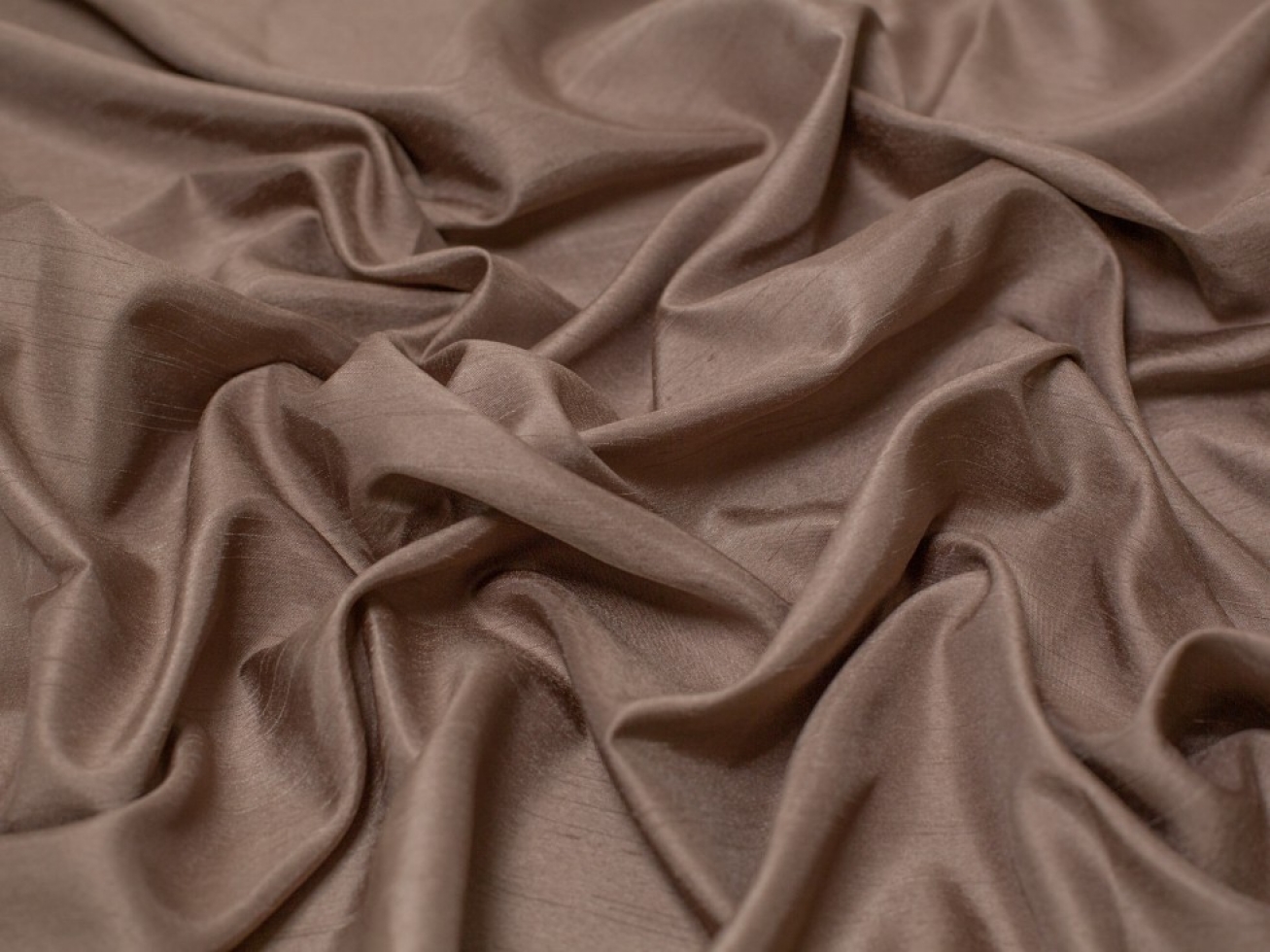 Minerva Core Range Satin Back Dupion Fabric Taupe