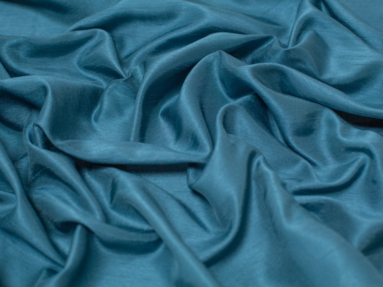 Minerva Core Range Satin Back Dupion Fabric Teal