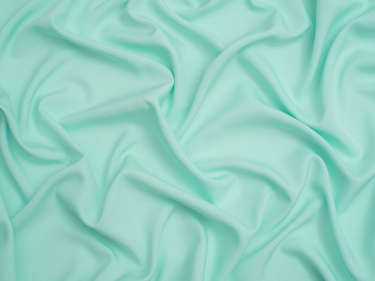 Minerva Core Range Soft Touch Crepe Fabric Pastel Mint