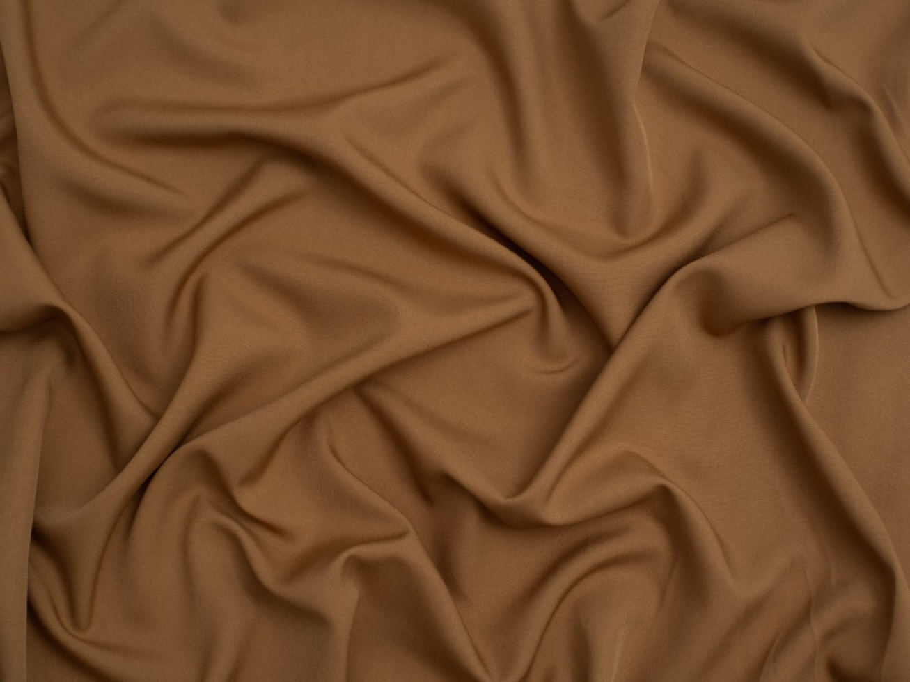 Minerva Core Range Soft Touch Crepe Fabric Chestnut