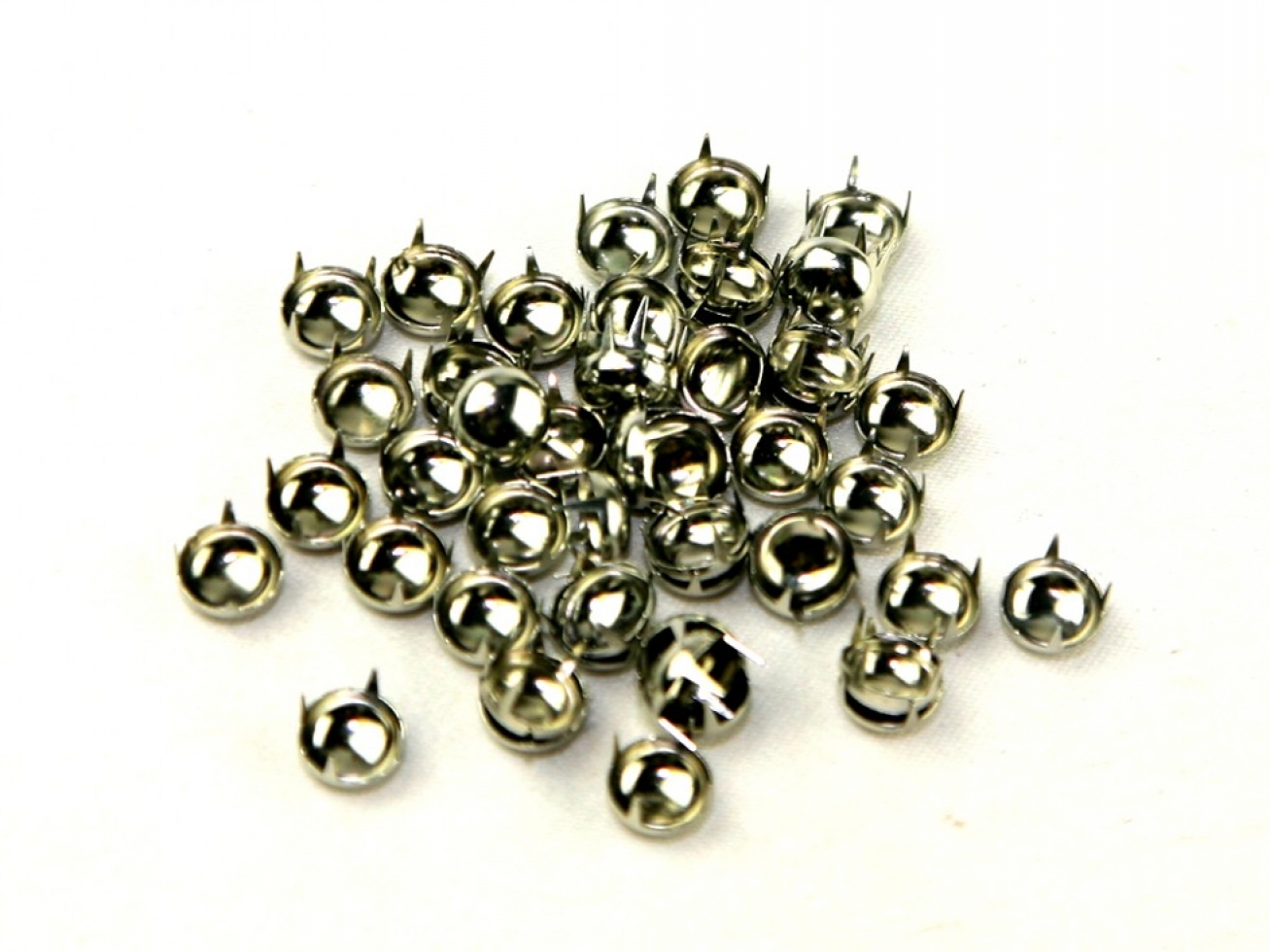 Round Metal Studs Silver