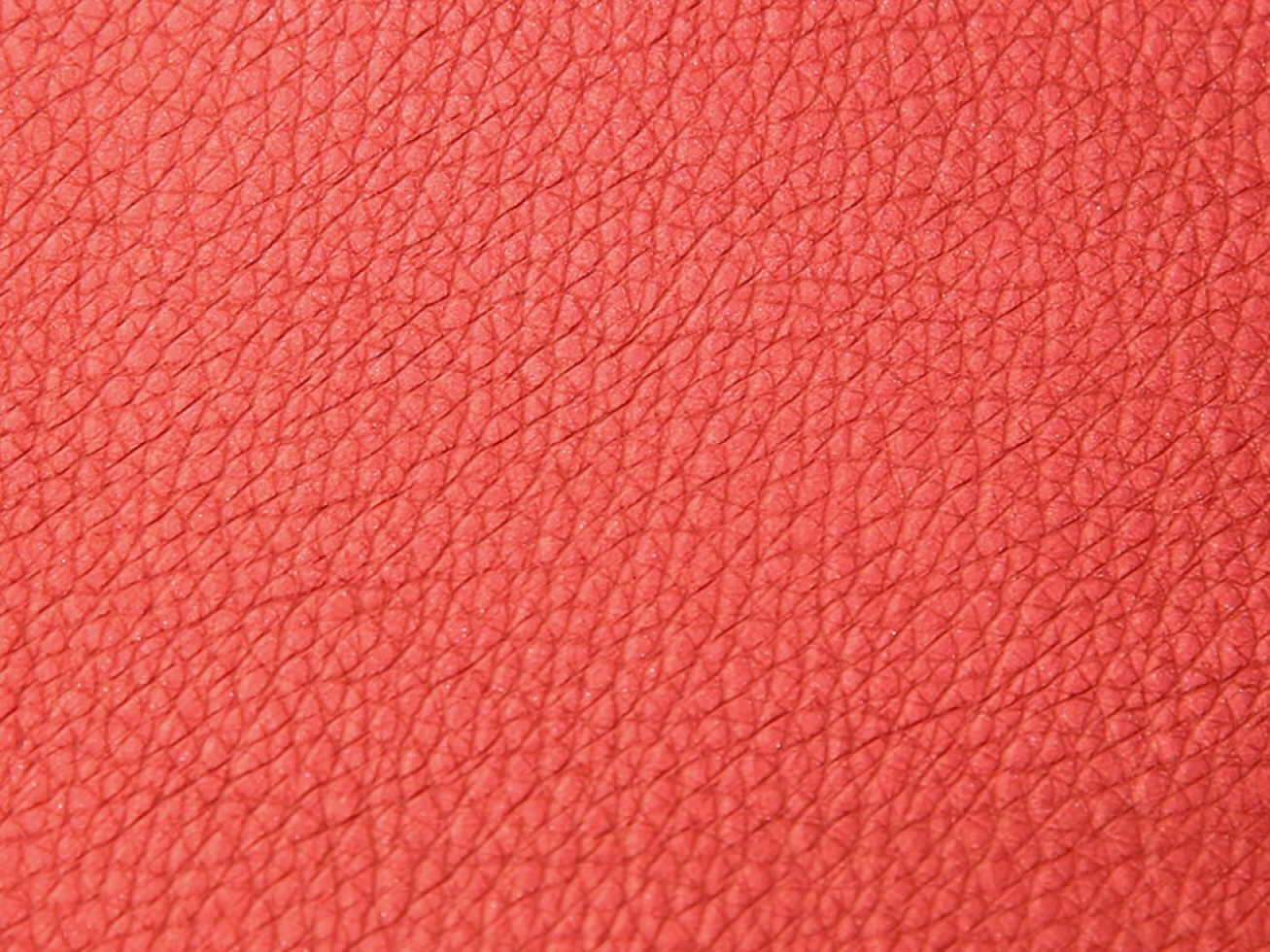 Stof France Heavy Soft Faux Leather Fabric Metallic Red Copper