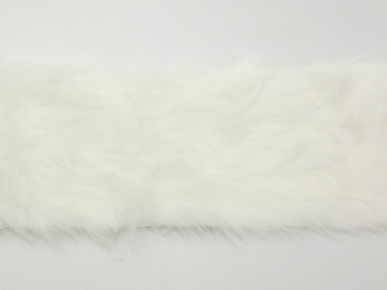 Simplicity Faux Fur Trim White