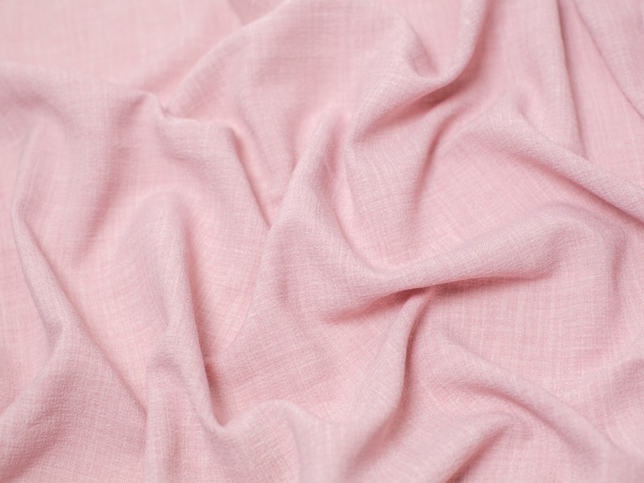 Minerva Core Range Linen Look Crepe Fabric Clover Pink