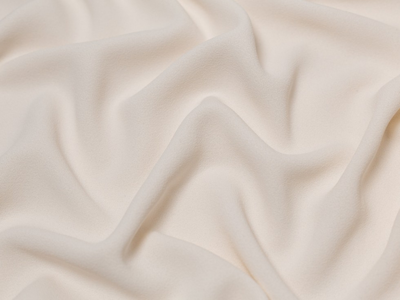 Minerva Core Range Heavy Triple Crepe Fabric Cream