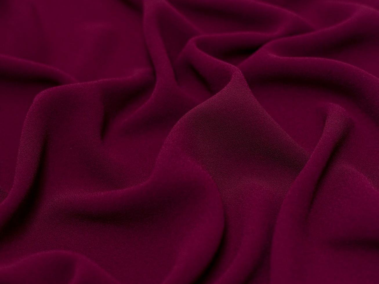 Minerva Core Range Heavy Triple Crepe Fabric Maroon
