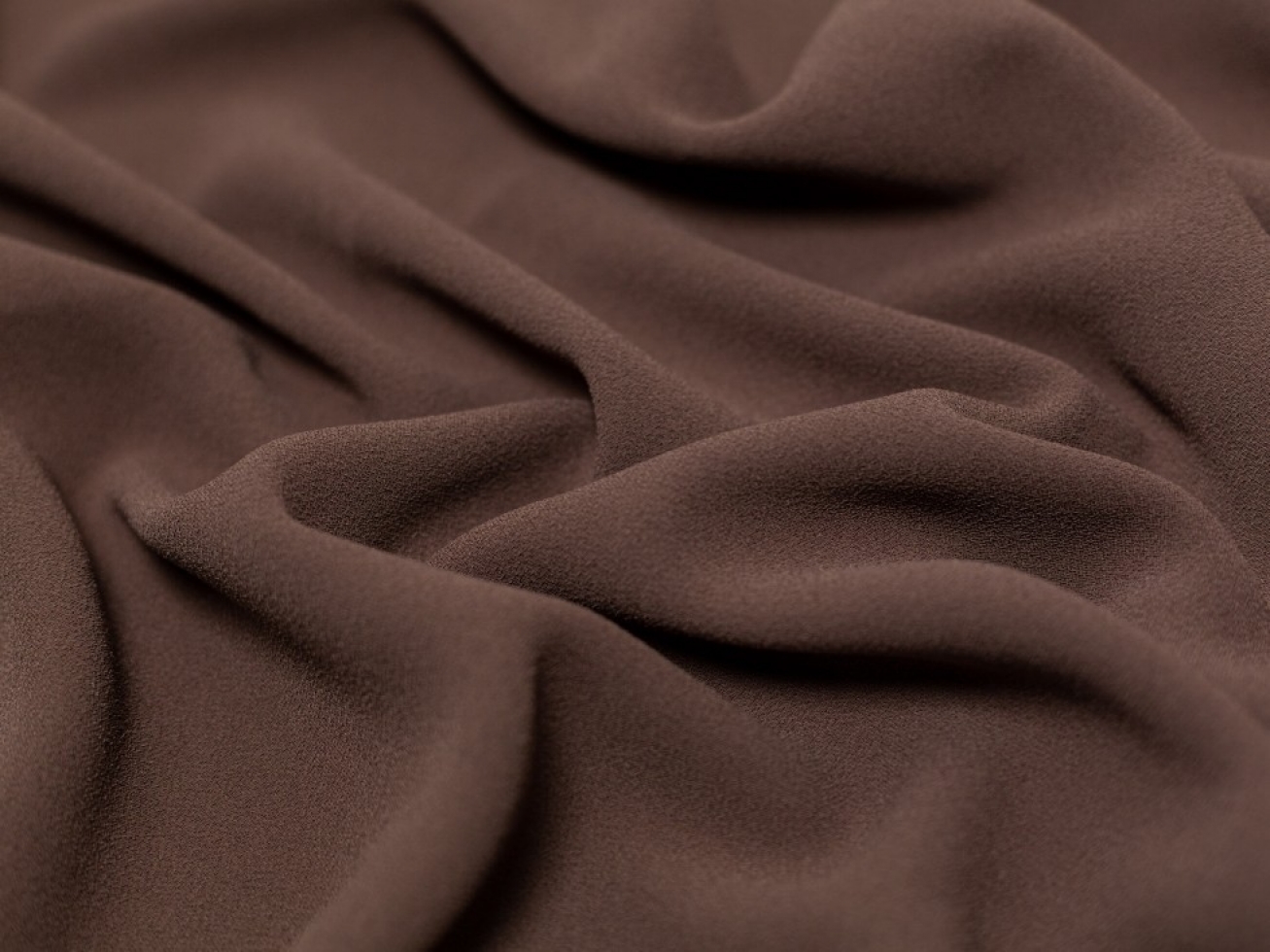 Minerva Core Range Heavy Triple Crepe Fabric Mocha