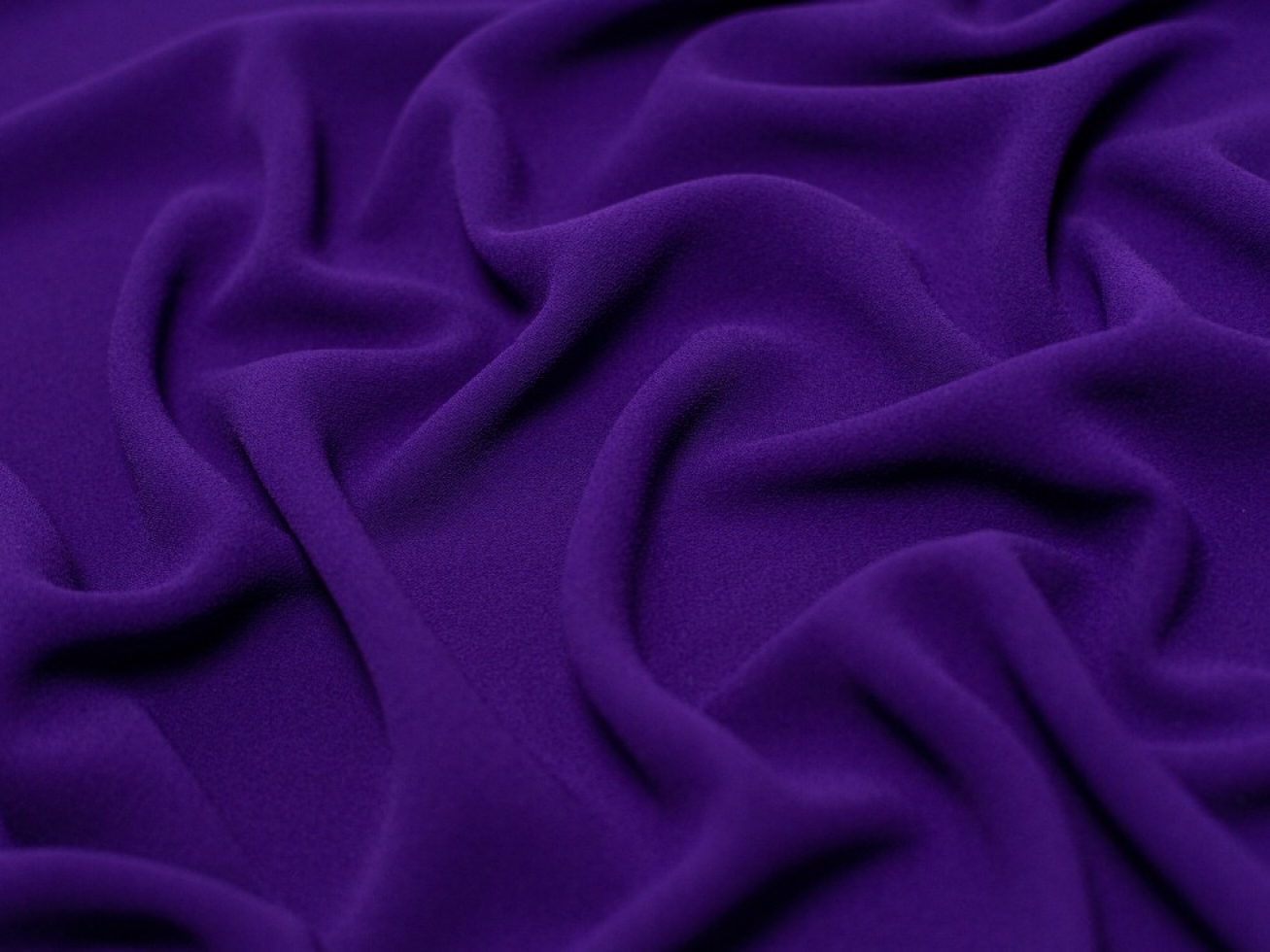 Minerva Core Range Heavy Triple Crepe Fabric Purple