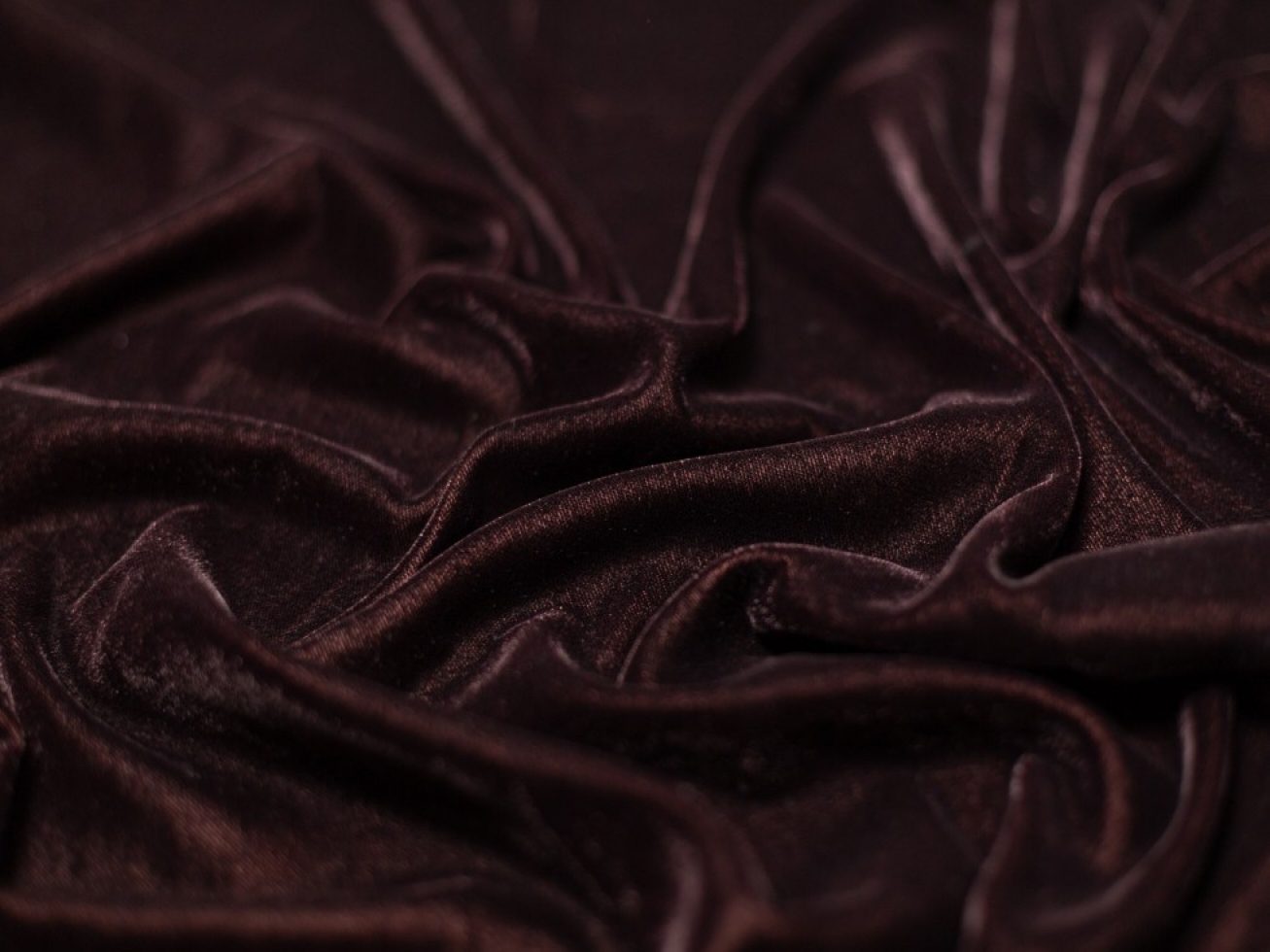 Minerva Core Range Triple Crown Velvet Fabric Brown