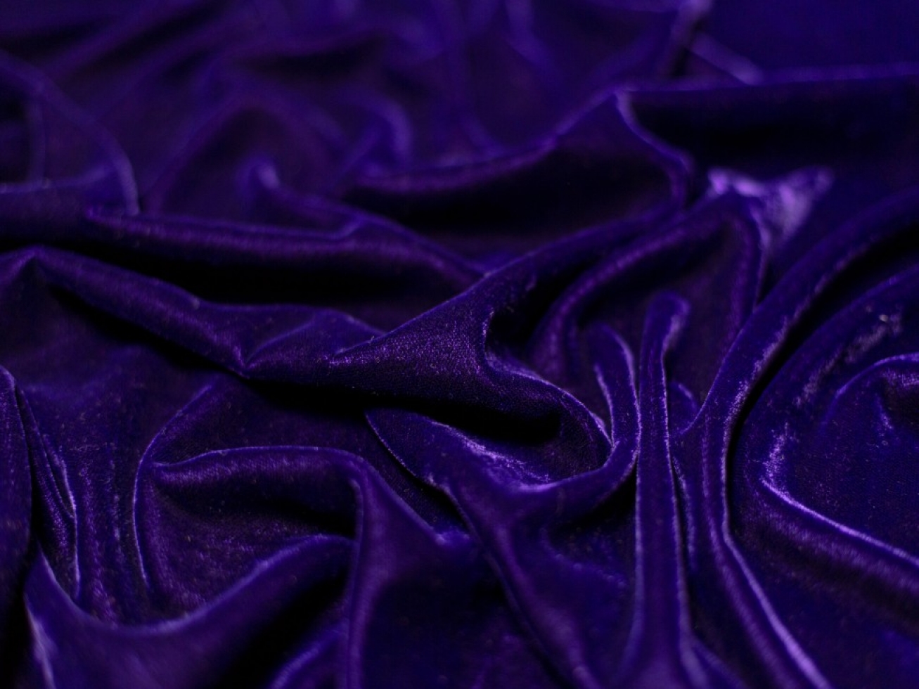 Minerva Core Range Triple Crown Velvet Fabric Purple