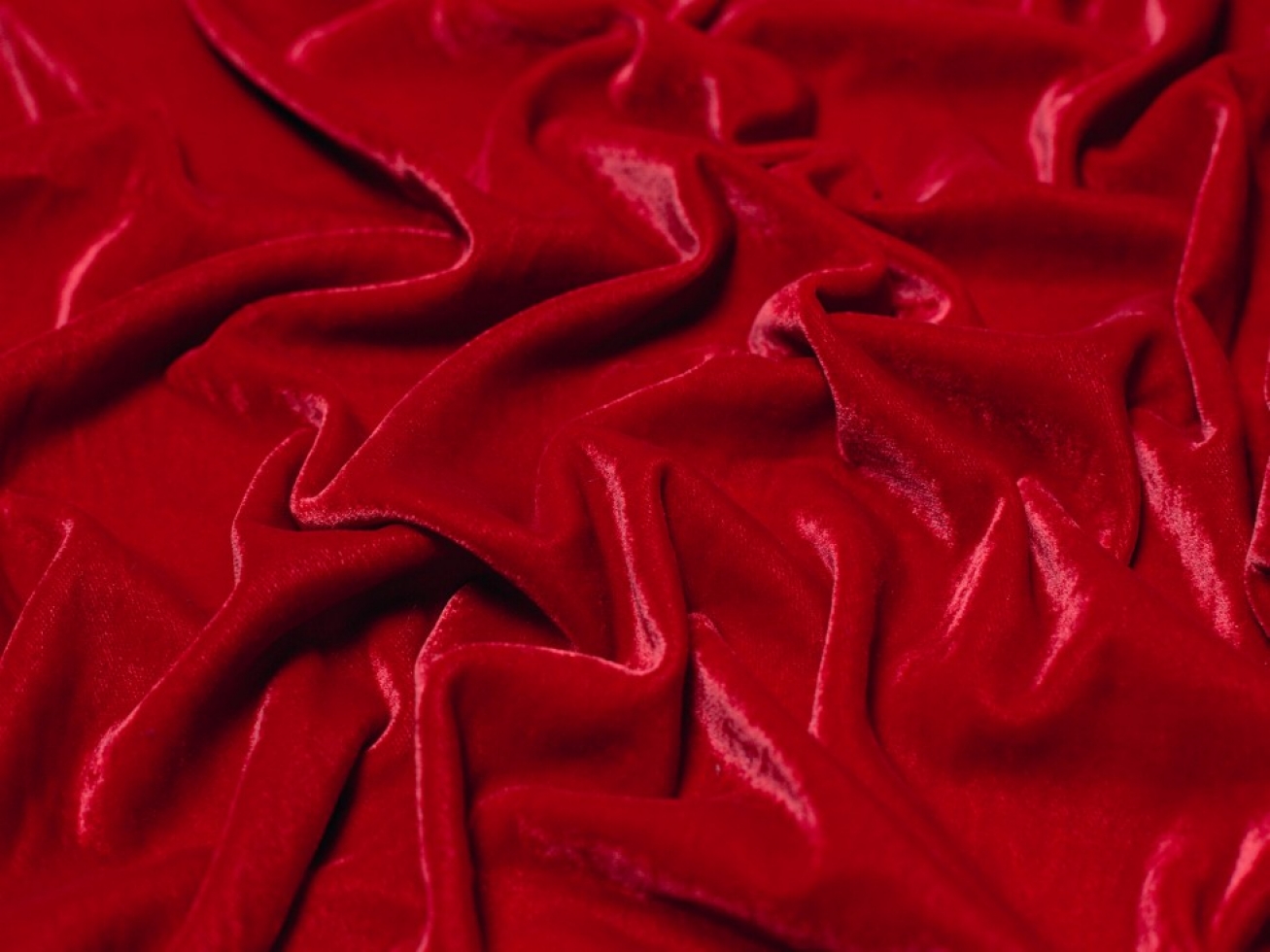 Minerva Core Range Triple Crown Velvet Fabric Red