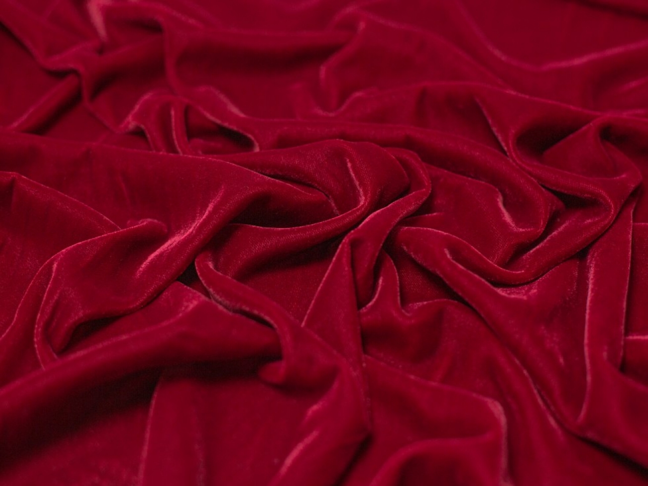 Minerva Core Range Triple Crown Velvet Fabric Wine
