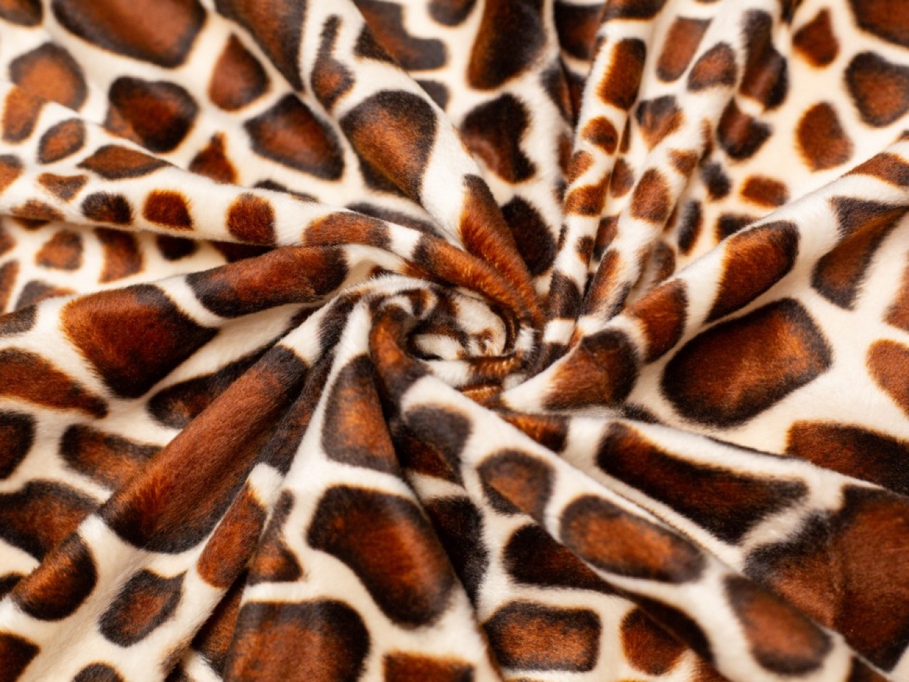Minerva Core Range Velboa Faux Fur Fabric Little Giraffe