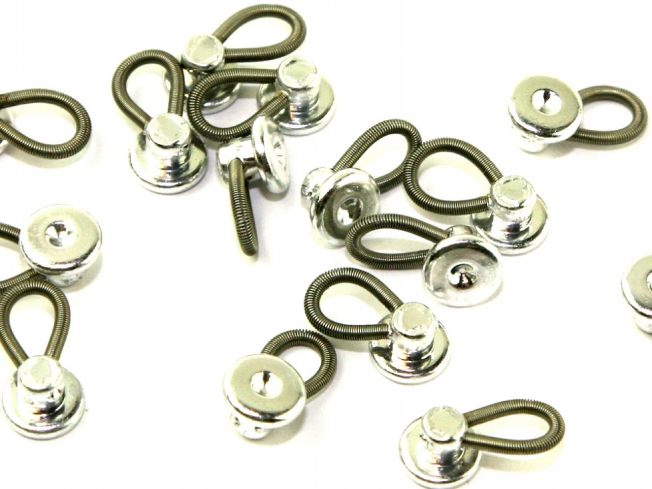 Metal Extender Buttons Silver