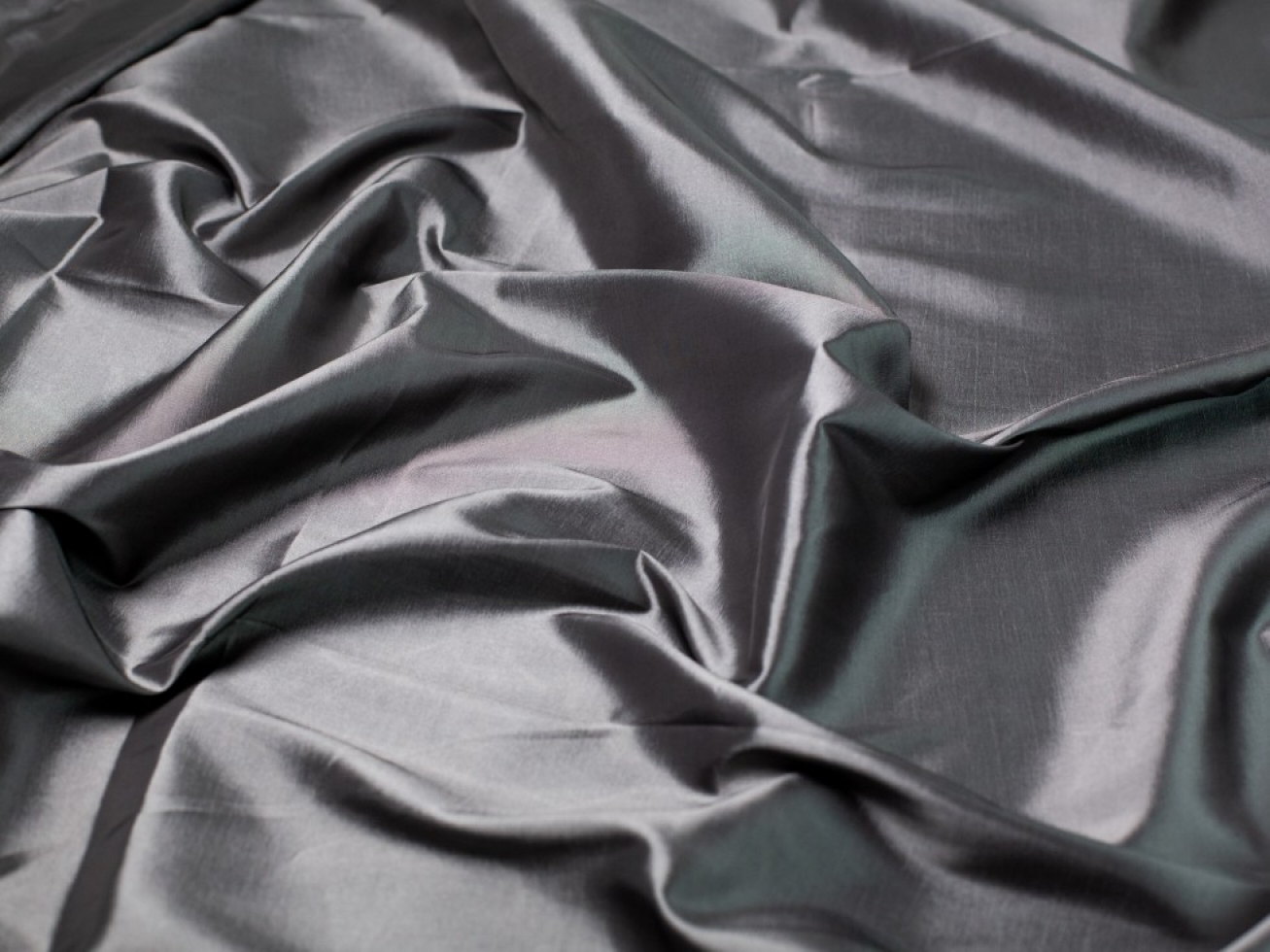 Minerva Core Range Two Tone Shot Taffeta Fabric Grey