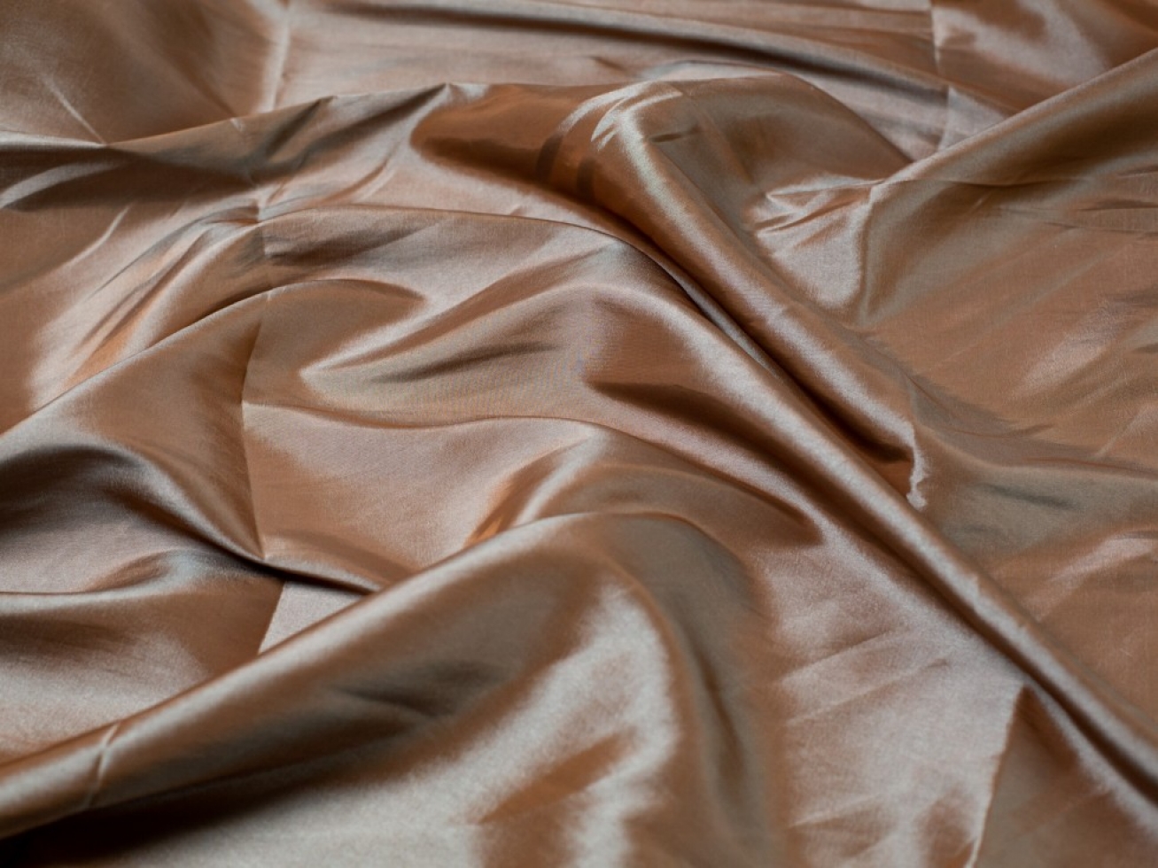 Minerva Core Range Two Tone Shot Taffeta Fabric Taupe
