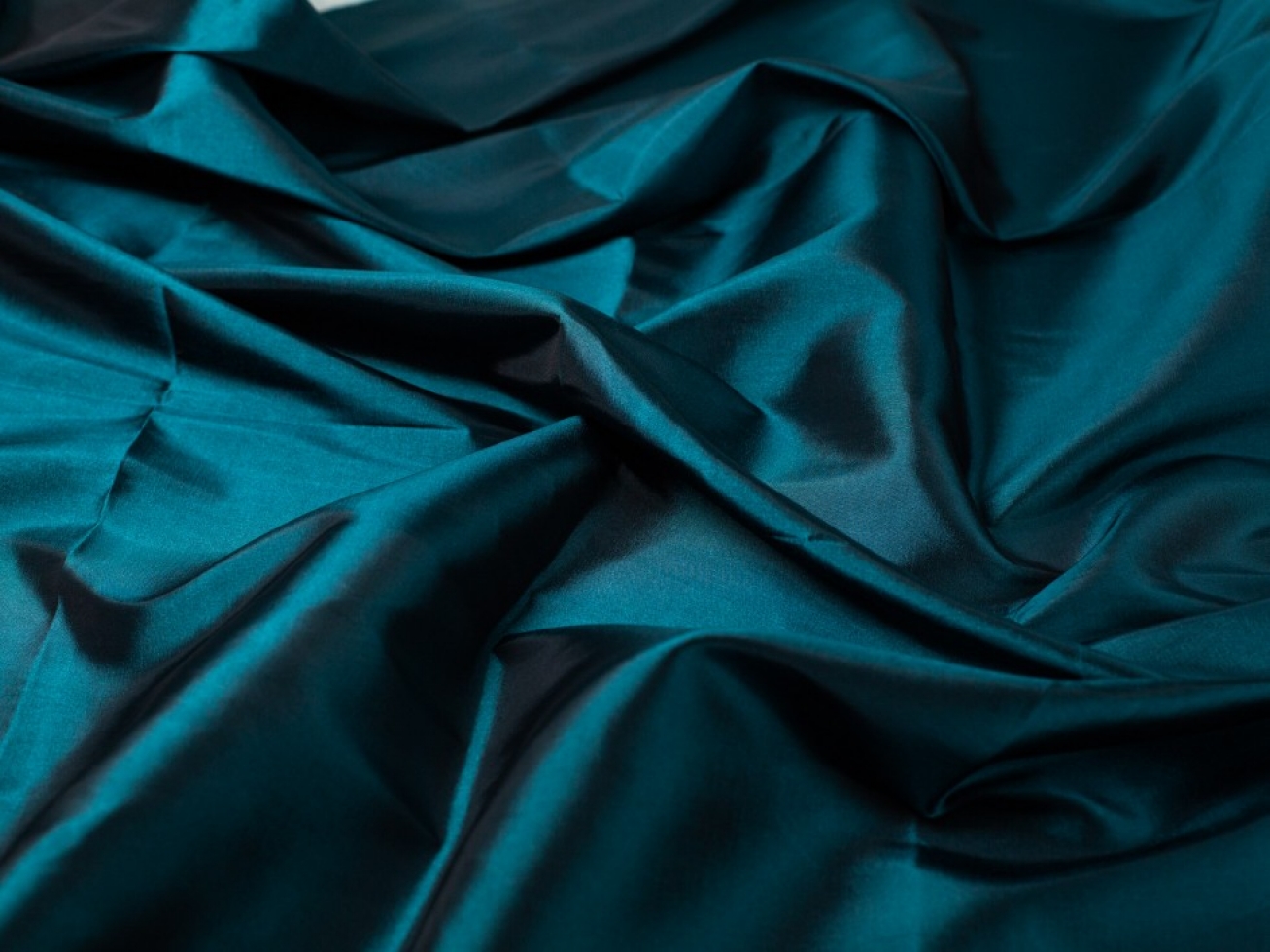 Minerva Core Range Two Tone Shot Taffeta Fabric Teal