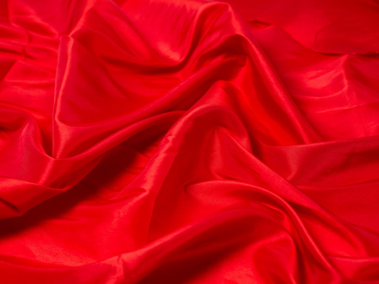 Minerva Core Range Two Tone Shot Taffeta Fabric Bright Red