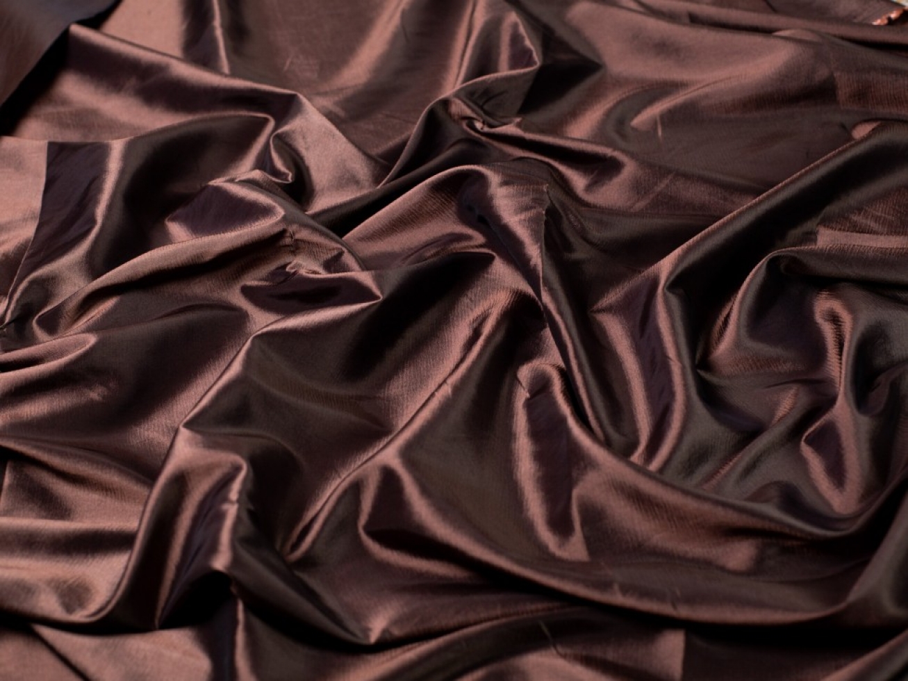 Minerva Core Range Two Tone Shot Taffeta Fabric Mink