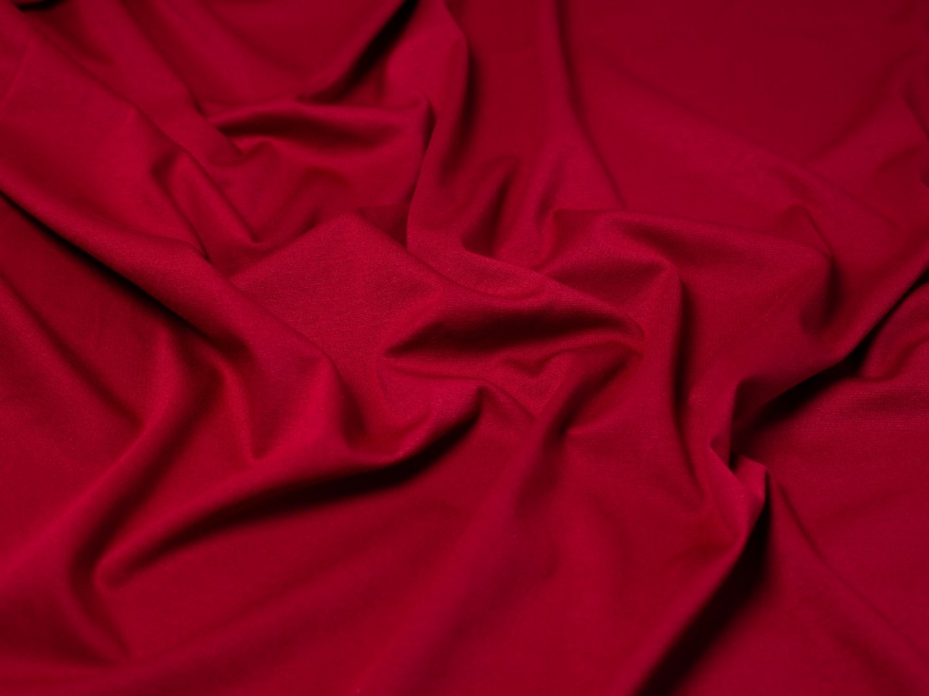 Minerva Core Range Soft Ponte Roma Double Stretch Knit Fabric Claret