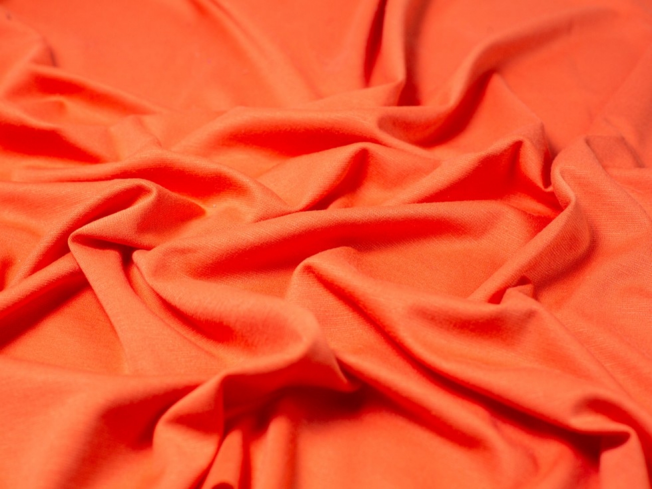 Minerva Core Range Soft Ponte Roma Double Stretch Knit Fabric Coral