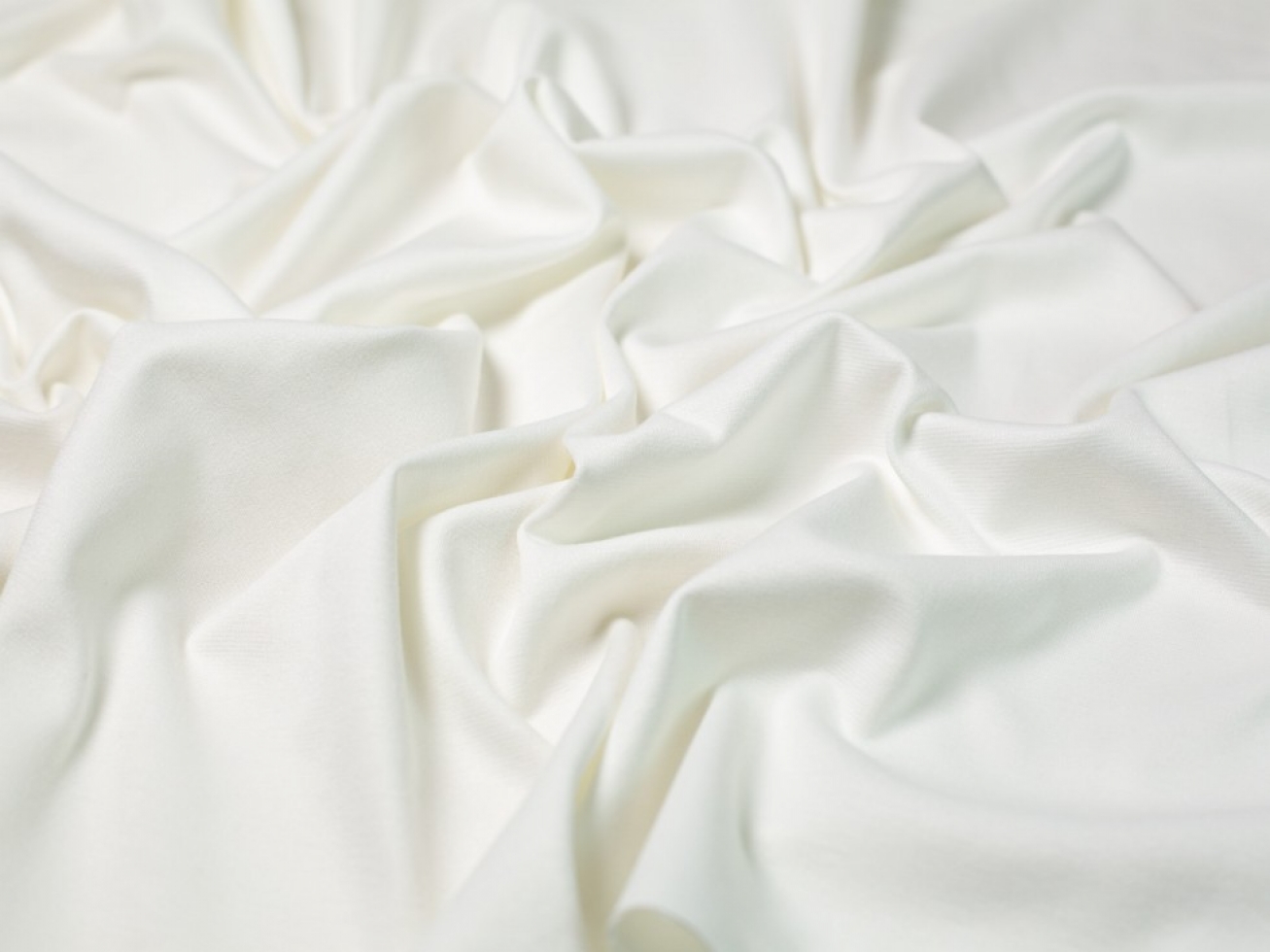 Minerva Core Range Soft Ponte Roma Double Stretch Knit Fabric Ivory