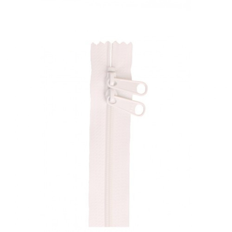 By Annie 2 Way Bag Zips Fastener White