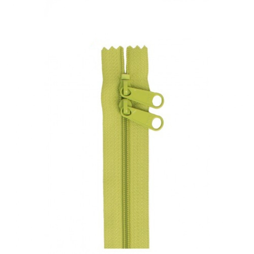 By Annie 2 Way Bag Zips Fastener Apple Green