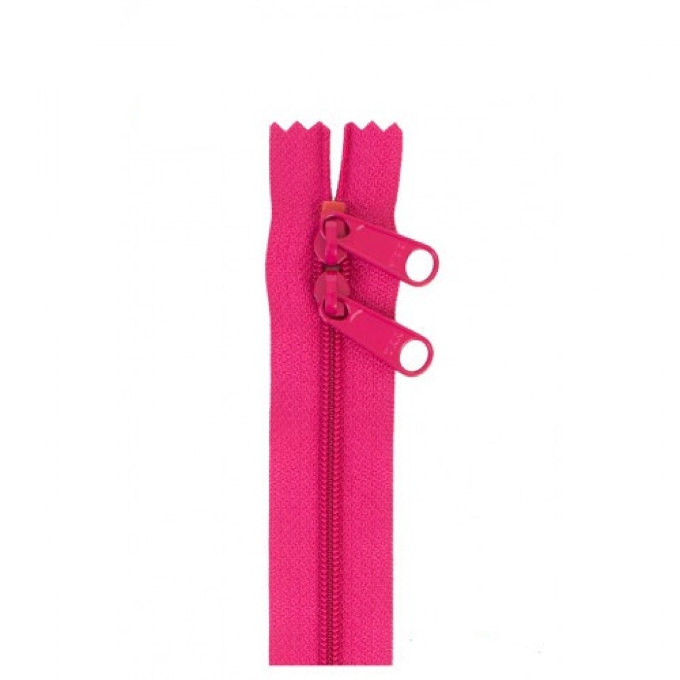By Annie 2 Way Bag Zips Fastener Lipstick Pink
