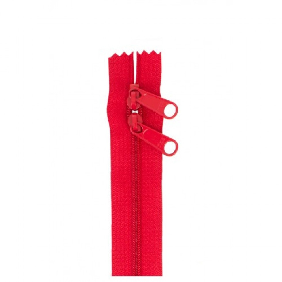 By Annie 2 Way Bag Zips Fastener Hot Red