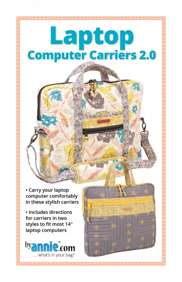 By Annie Paper Sewing Pattern Laptop Carriers