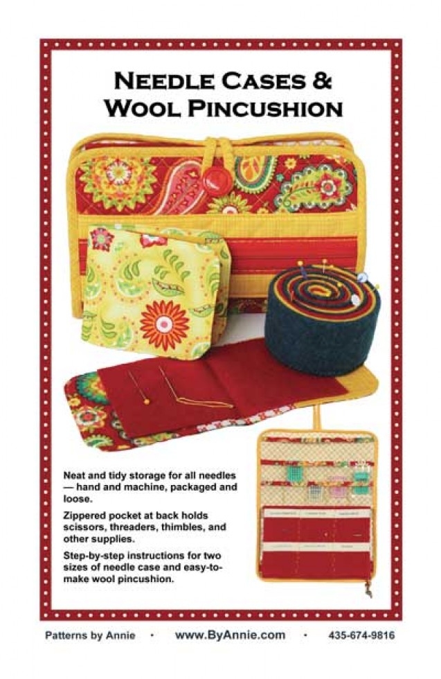 By Annie Paper Sewing Pattern Needle Case & Pincushion