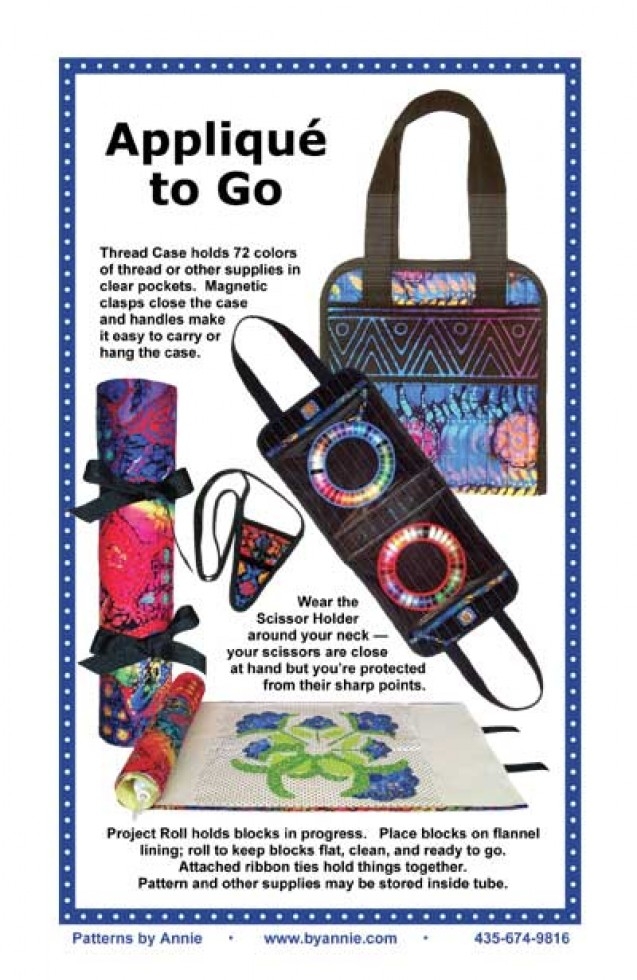 By Annie Paper Sewing Pattern Applique to Go Case