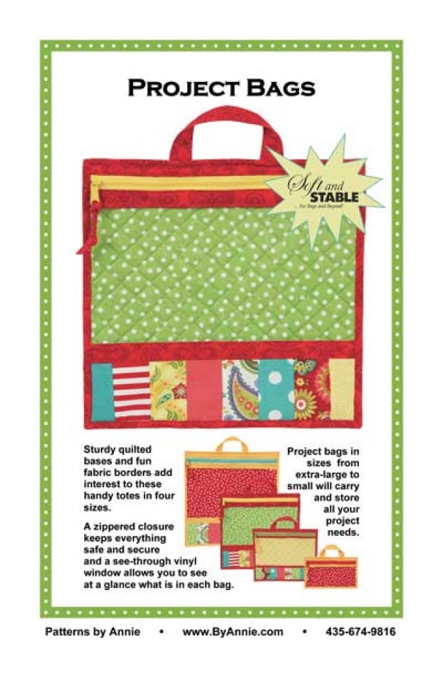 By Annie Paper Sewing Pattern Project Bags
