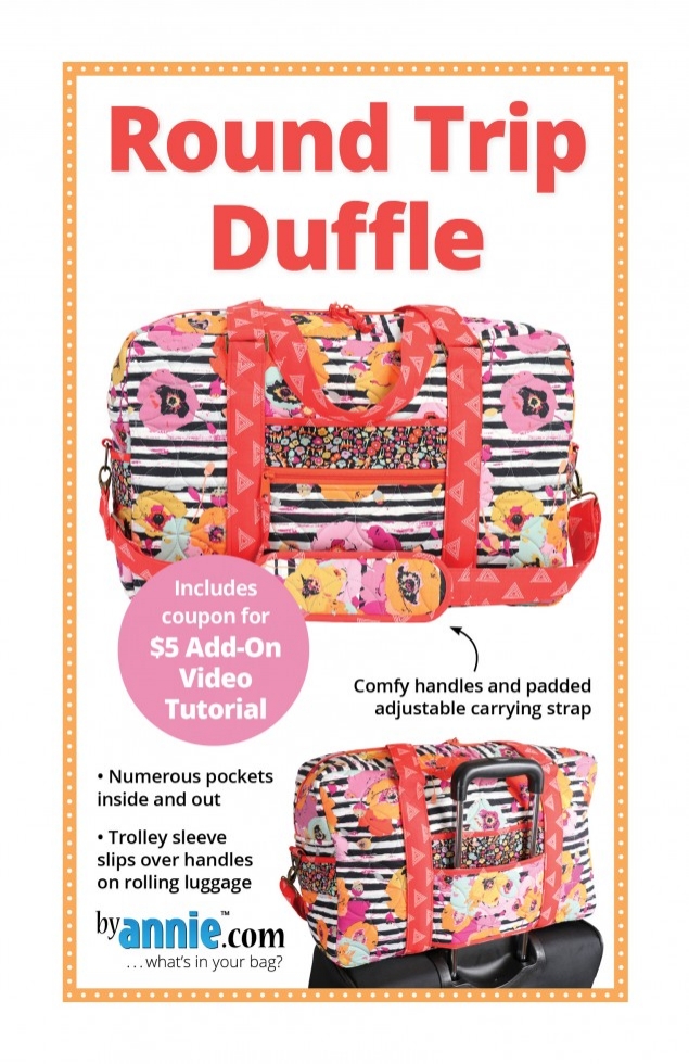 By Annie Paper Sewing Pattern Round Trip Duffle Bag