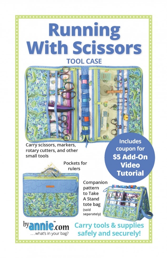 By Annie Paper Sewing Pattern Running with Scissors Case