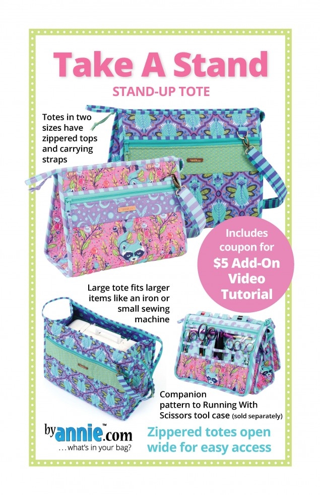 By Annie Paper Sewing Pattern Take A Stand Tote
