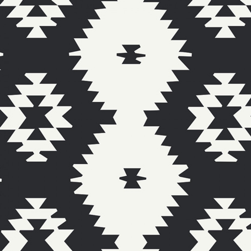 Art Gallery Fabrics Love Story Cotton Canvas Fabric Daring Tribal Noir