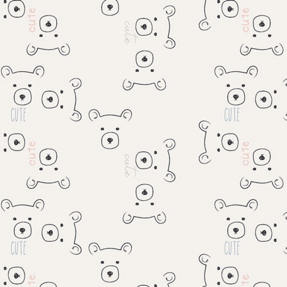 Art Gallery Fabrics Nest 100% Cotton Poplin Fabric Care Bears