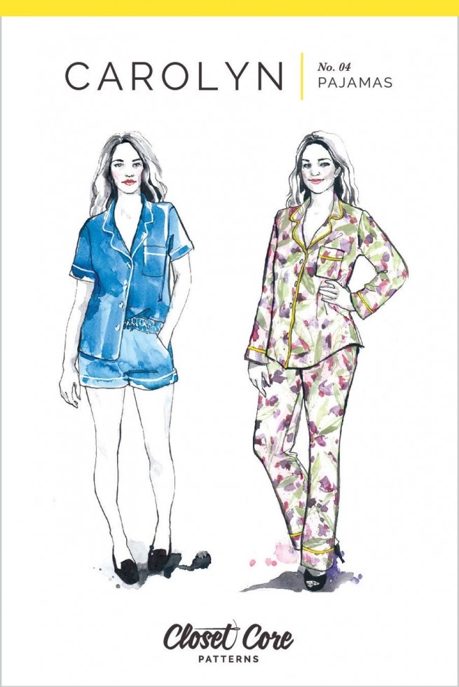 Closet Core Patterns Paper Sewing Pattern Carolyn Pajamas