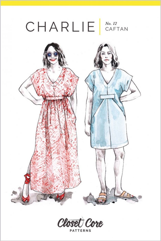 Closet Core Patterns Paper Sewing Pattern Charlie Caftan