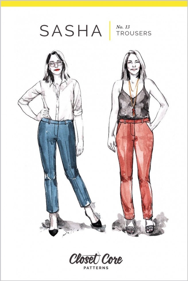 Closet Core Patterns Paper Sewing Pattern Sasha Trousers