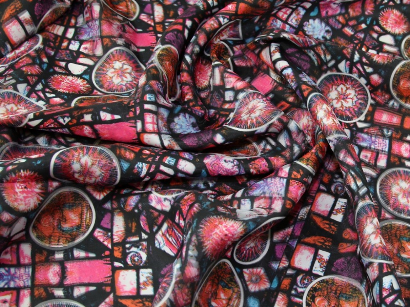 Polyester Voile Fabric Multicoloured