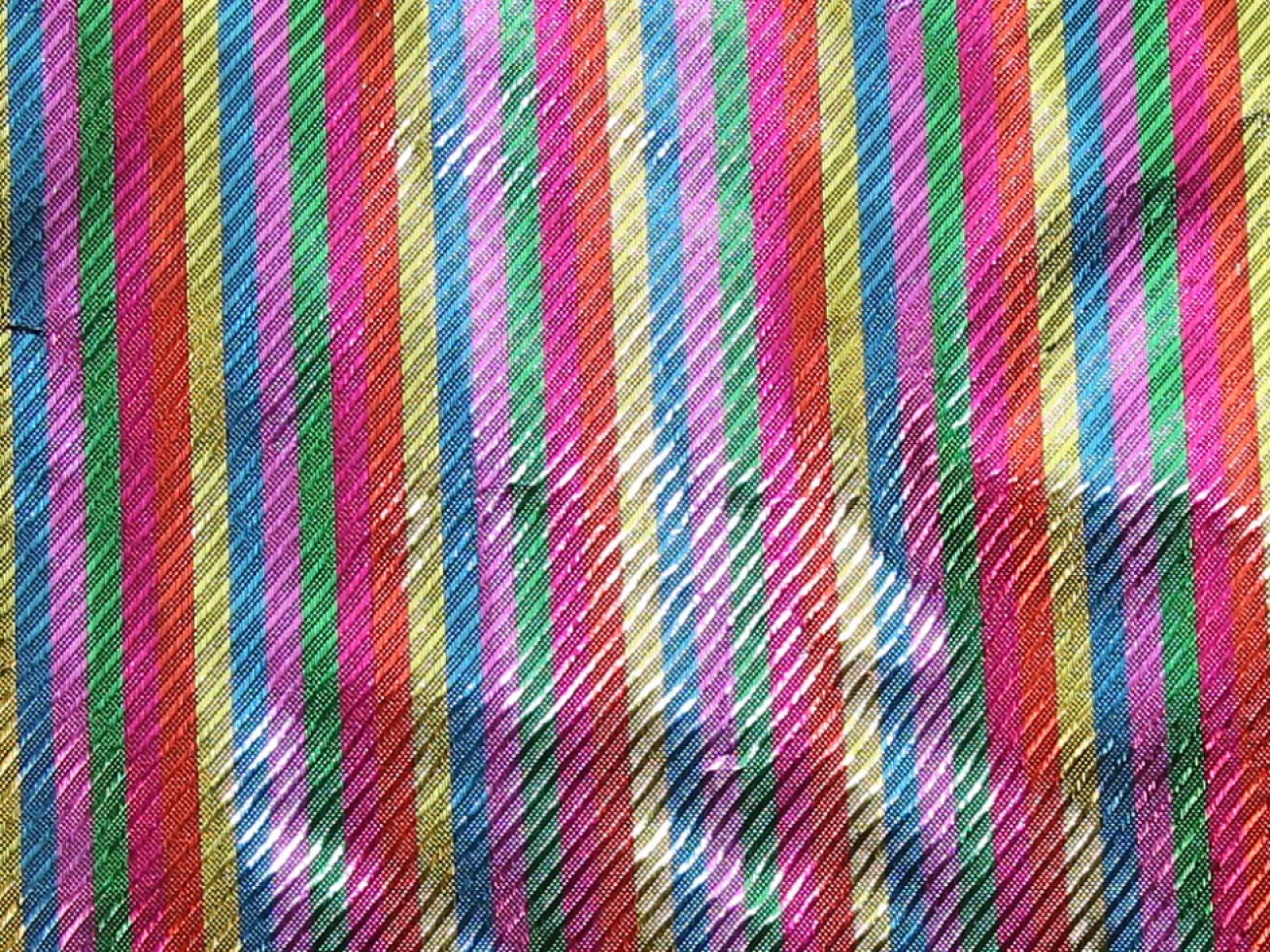 Metallic Lame Fabric Multicoloured