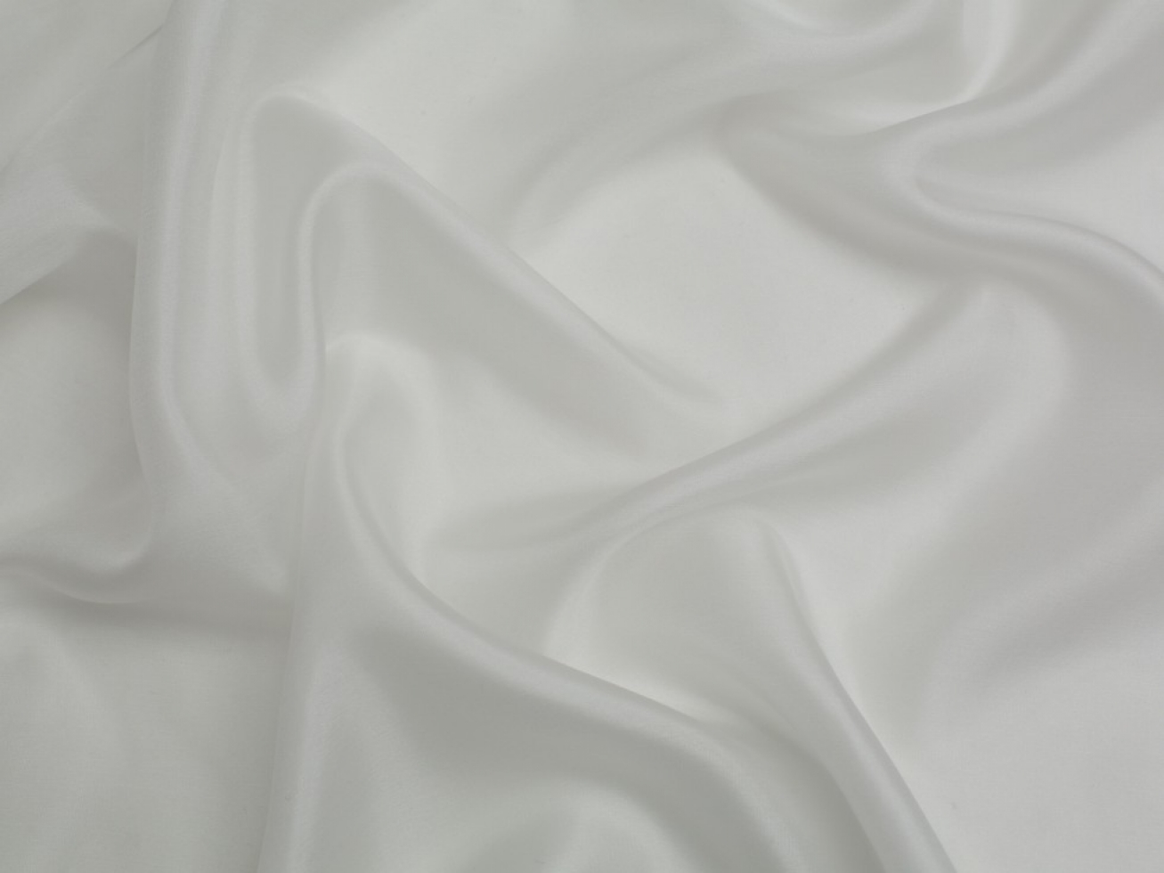 Minerva Core Range 100% Silk Sheer Chiffon Fabric White