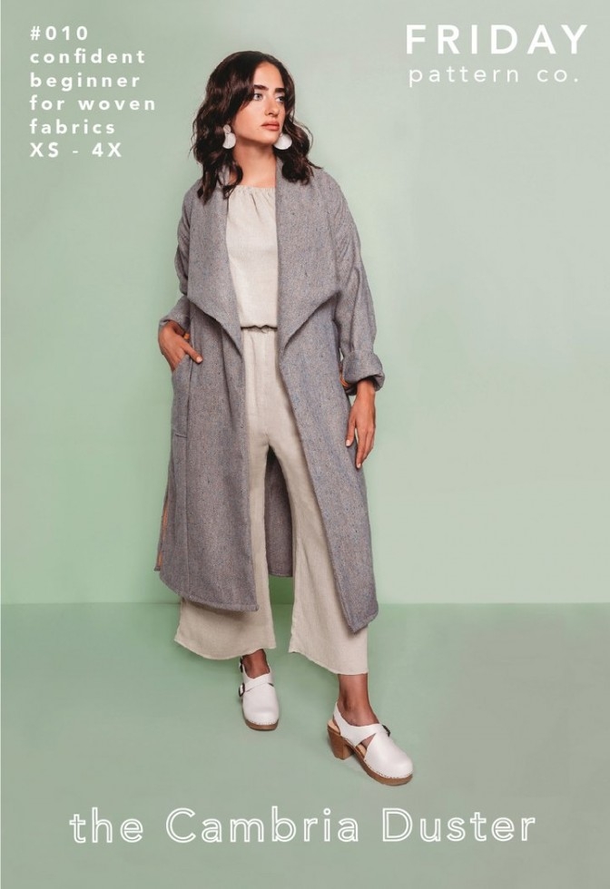 Friday Pattern Company Paper Sewing Pattern Cambria Duster